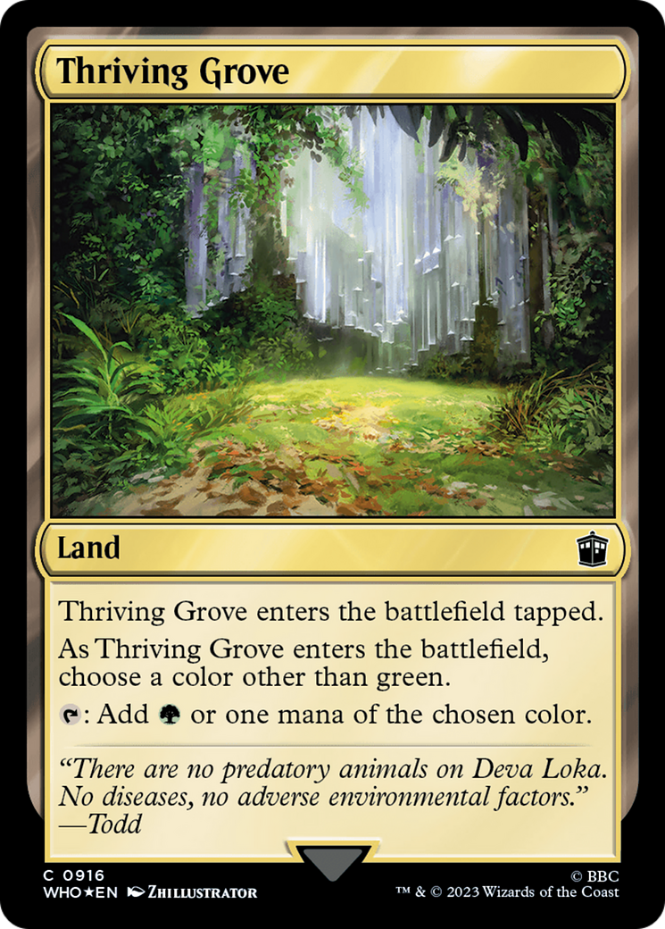 Thriving Grove (Surge Foil) [Doctor Who] | Gear Gaming Bentonville