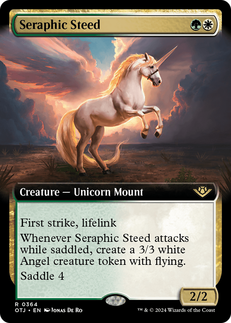 Seraphic Steed (Extended Art) [Outlaws of Thunder Junction] | Gear Gaming Bentonville