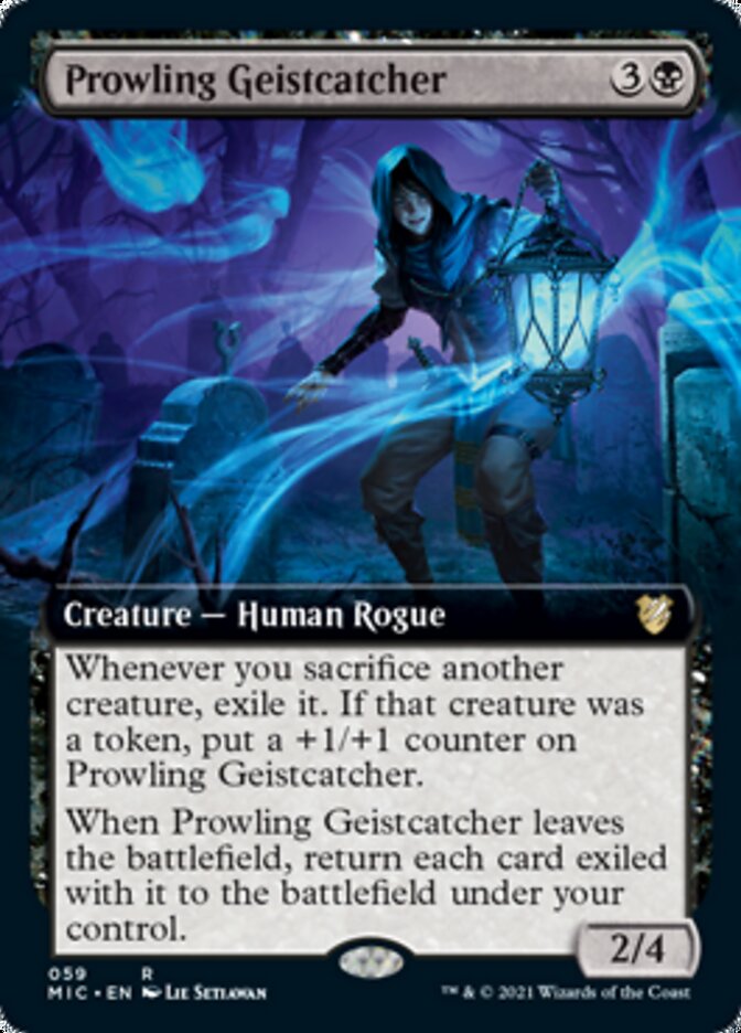 Prowling Geistcatcher (Extended Art) [Innistrad: Midnight Hunt Commander] | Gear Gaming Bentonville