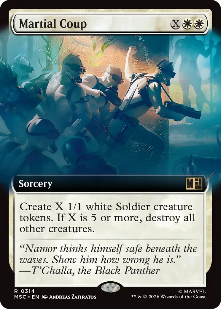 Martial Coup (Extended Art) [Marvel Super Heroes Commander] | Gear Gaming Bentonville