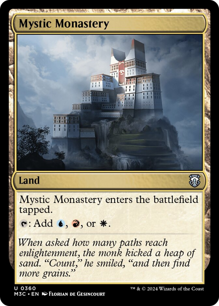 Mystic Monastery (Ripple Foil) [Modern Horizons 3 Commander] | Gear Gaming Bentonville