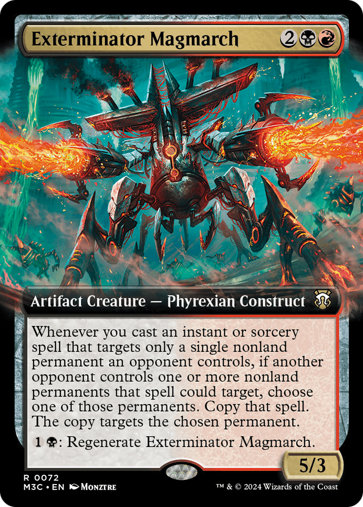 Exterminator Magmarch (Extended Art) (Ripple Foil) [Modern Horizons 3 Commander] | Gear Gaming Bentonville