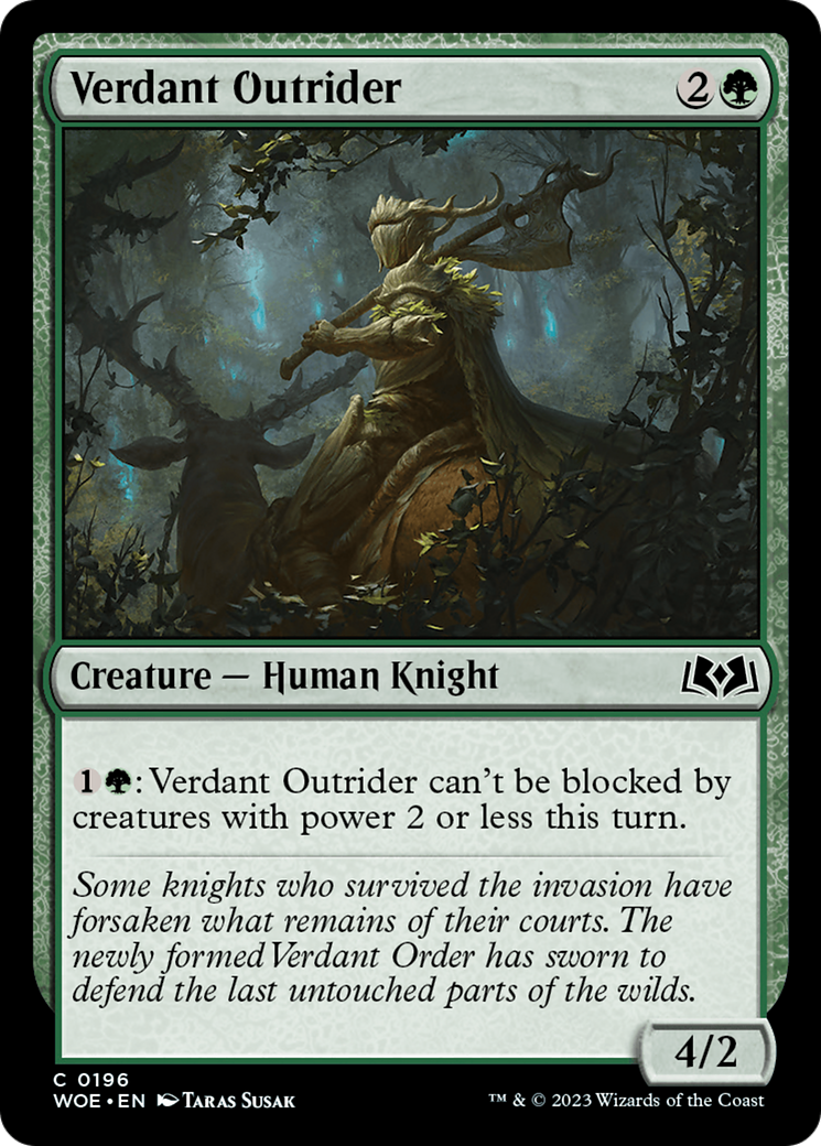 Verdant Outrider [Wilds of Eldraine] | Gear Gaming Bentonville