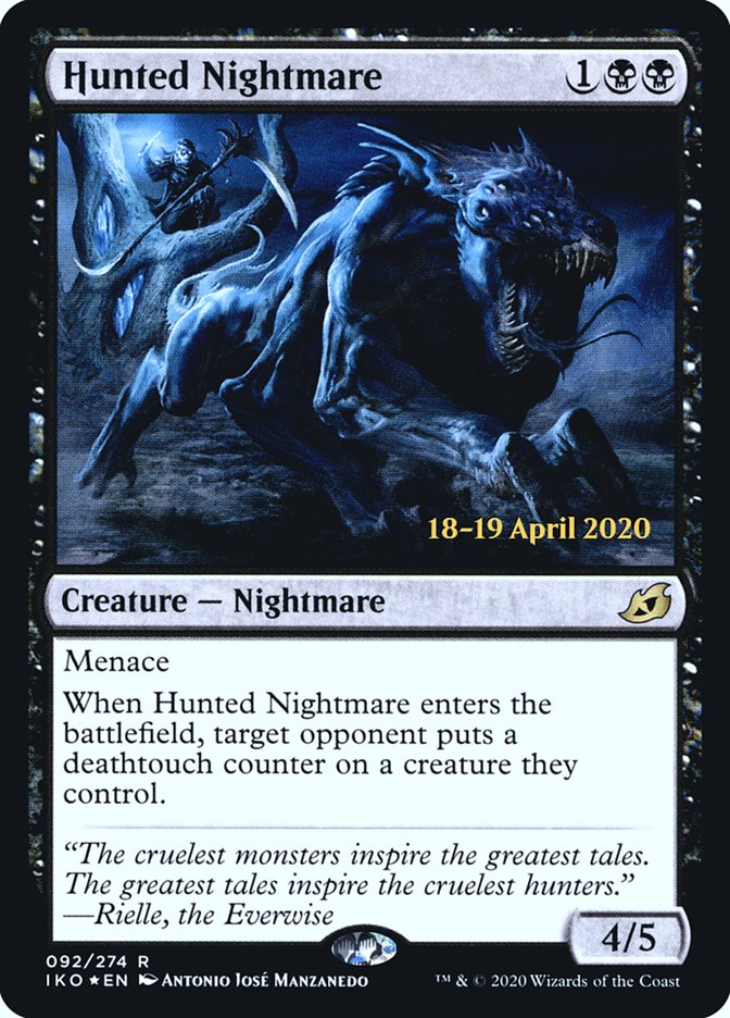 Hunted Nightmare [Ikoria: Lair of Behemoths Prerelease Promos] | Gear Gaming Bentonville