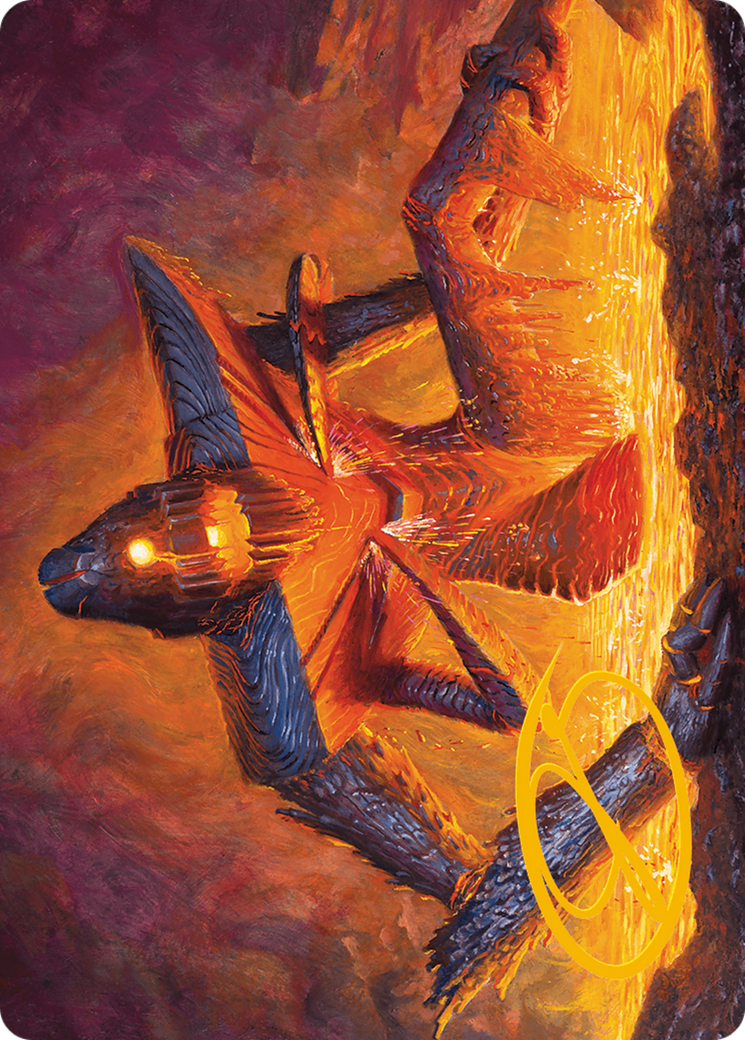 Molten Gatekeeper Art Card (Gold-Stamped Signature) [Modern Horizons 3 Art Series] | Gear Gaming Bentonville