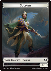 Solider (0004) // Solider (0005) Double-Sided Token [Tarkir: Dragonstorm Tokens] | Gear Gaming Bentonville