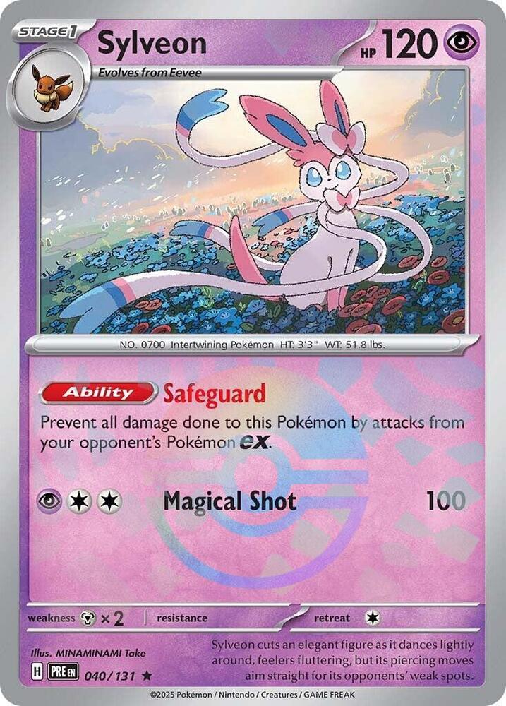 Sylveon (040/131) (Poke Ball Pattern) [Scarlet & Violet: Prismatic Evolutions] | Gear Gaming Bentonville