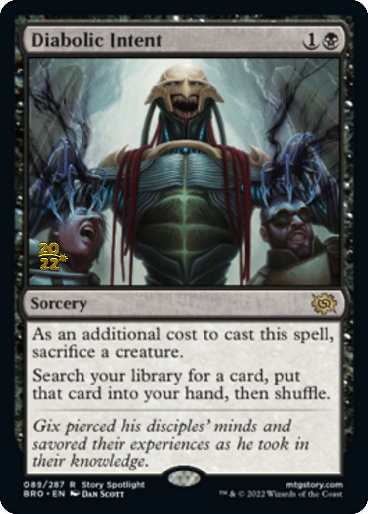 Diabolic Intent [The Brothers' War Prerelease Promos] | Gear Gaming Bentonville