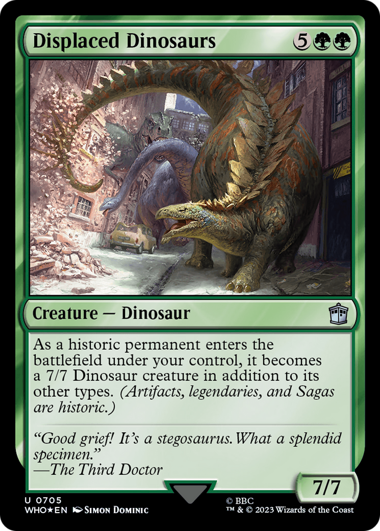 Displaced Dinosaurs (Surge Foil) [Doctor Who] | Gear Gaming Bentonville