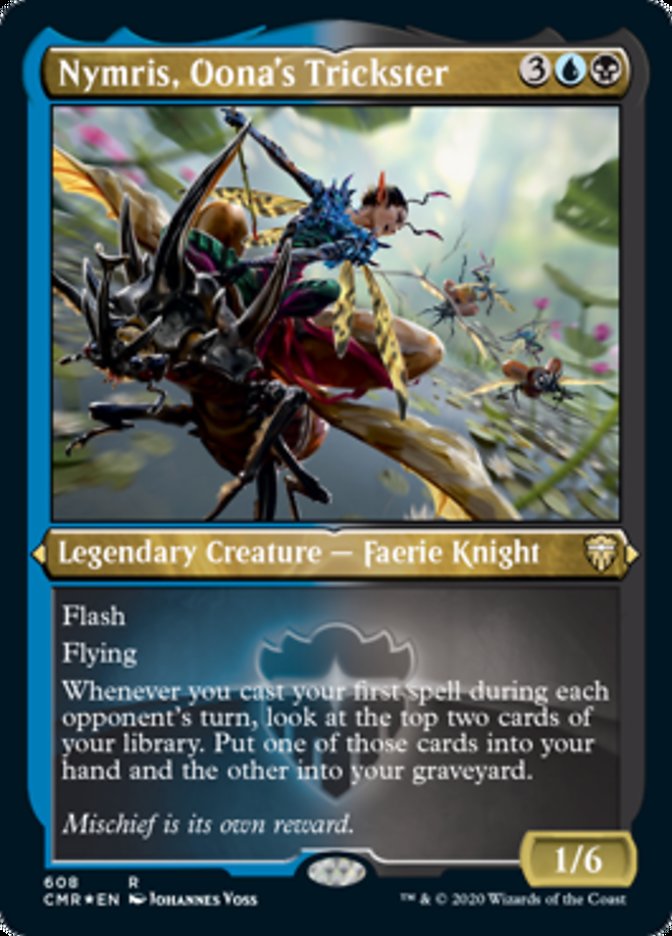 Nymris, Oona's Trickster (Etched) [Commander Legends] | Gear Gaming Bentonville