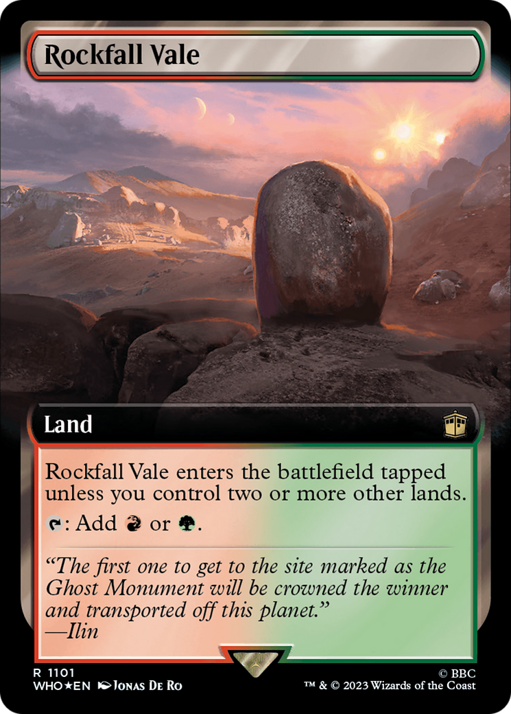 Rockfall Vale (Extended Art) (Surge Foil) [Doctor Who] | Gear Gaming Bentonville