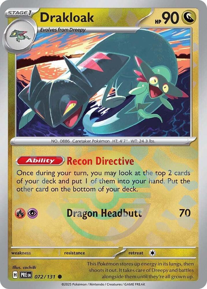 Drakloak (072/131) (Poke Ball Pattern) [Scarlet & Violet: Prismatic Evolutions] | Gear Gaming Bentonville