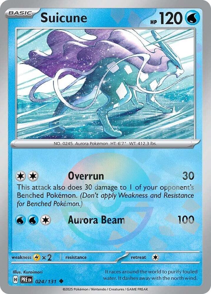 Suicune (024/131) (Poke Ball Pattern) [Scarlet & Violet: Prismatic Evolutions] | Gear Gaming Bentonville