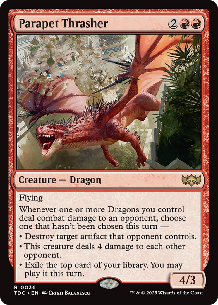 Parapet Thrasher [Tarkir: Dragonstorm Commander] | Gear Gaming Bentonville