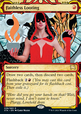 Faithless Looting (Foil Etched) [Strixhaven: School of Mages Mystical Archive] | Gear Gaming Bentonville