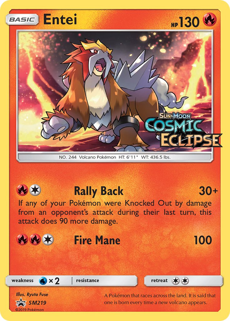 Entei (SM219) [Sun & Moon: Black Star Promos] | Gear Gaming Bentonville