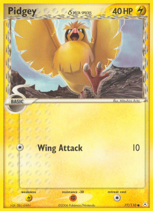 Pidgey (77/110) (Delta Species) [EX: Holon Phantoms] | Gear Gaming Bentonville