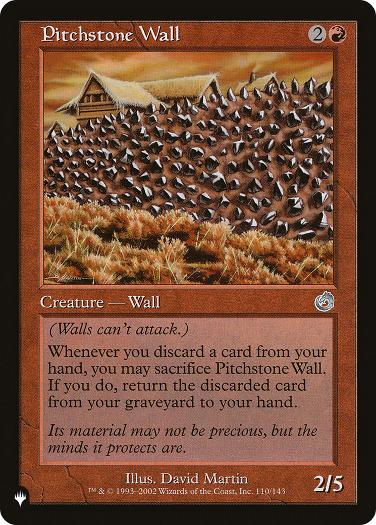 Pitchstone Wall [The List Reprints] | Gear Gaming Bentonville