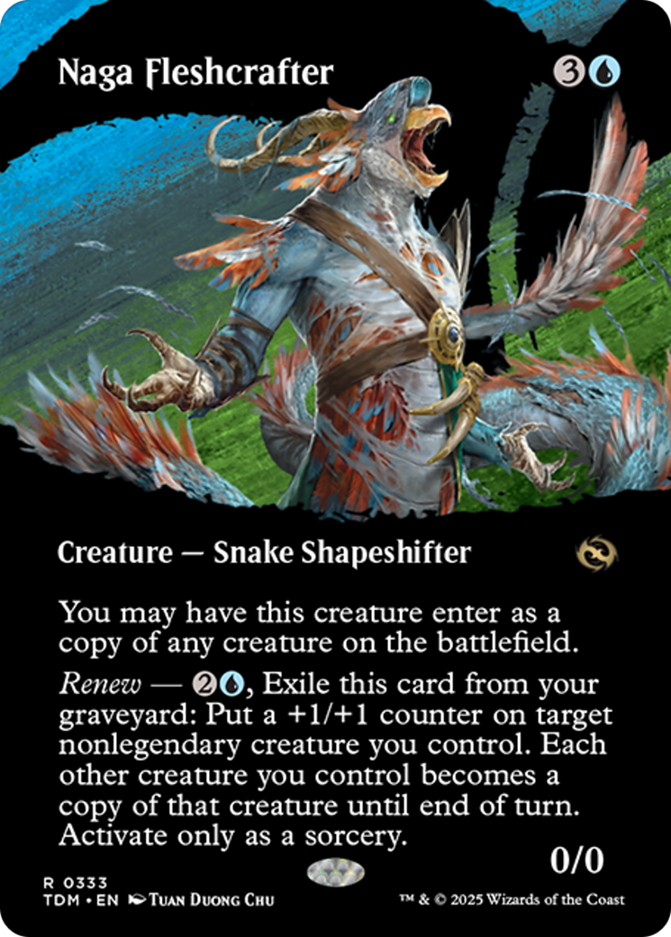 Naga Fleshcrafter (Borderless) [Tarkir: Dragonstorm] | Gear Gaming Bentonville