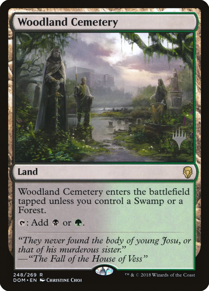 Woodland Cemetery (Promo Pack) [Dominaria Promos] | Gear Gaming Bentonville