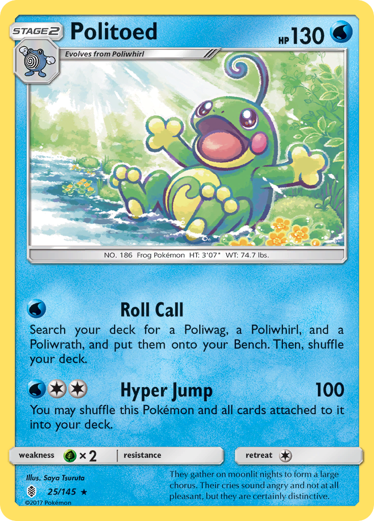 Politoed (25/145) [Sun & Moon: Guardians Rising] | Gear Gaming Bentonville