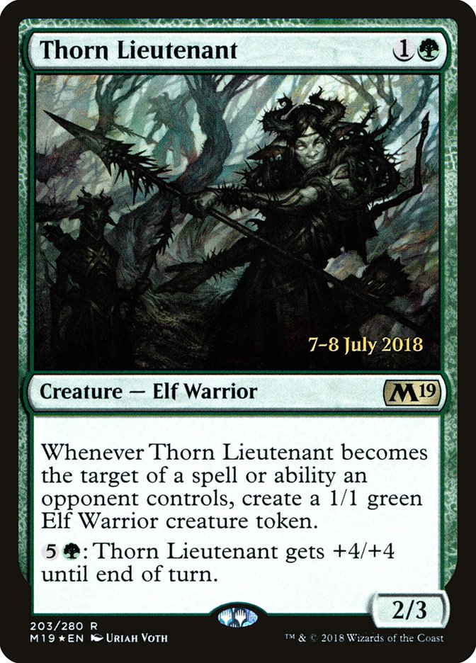 Thorn Lieutenant [Core Set 2019 Prerelease Promos] | Gear Gaming Bentonville