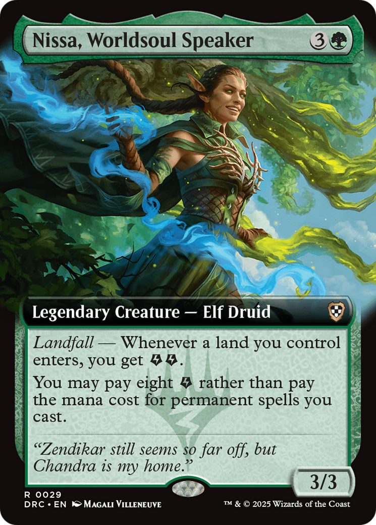 Nissa, Worldsoul Speaker (Extended Art) [Aetherdrift Commander] | Gear Gaming Bentonville