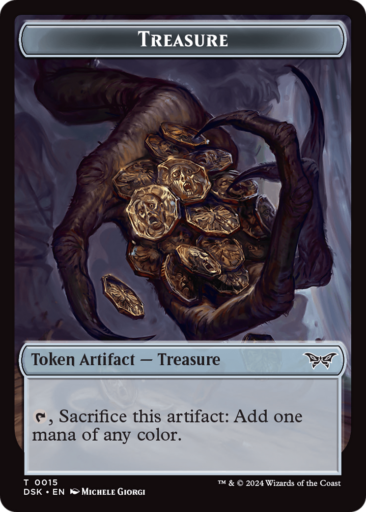 Treasure // Copy Double-Sided Token [Duskmourn: House of Horror Tokens] | Gear Gaming Bentonville