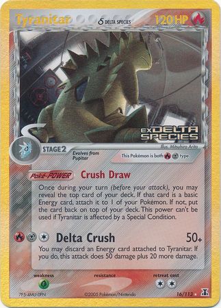 Tyranitar (16/113) (Delta Species) (Stamped) [EX: Delta Species] | Gear Gaming Bentonville