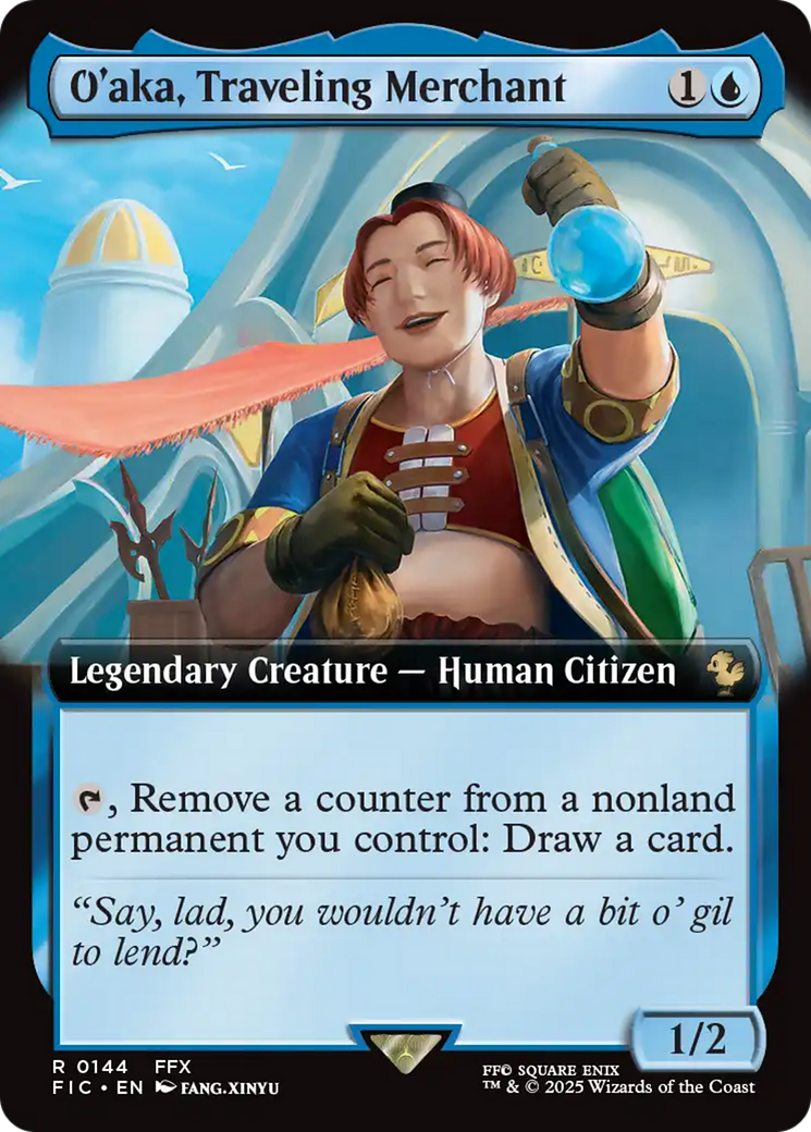 O'aka, Traveling Merchant (Extended Art) [FINAL FANTASY Commander] | Gear Gaming Bentonville