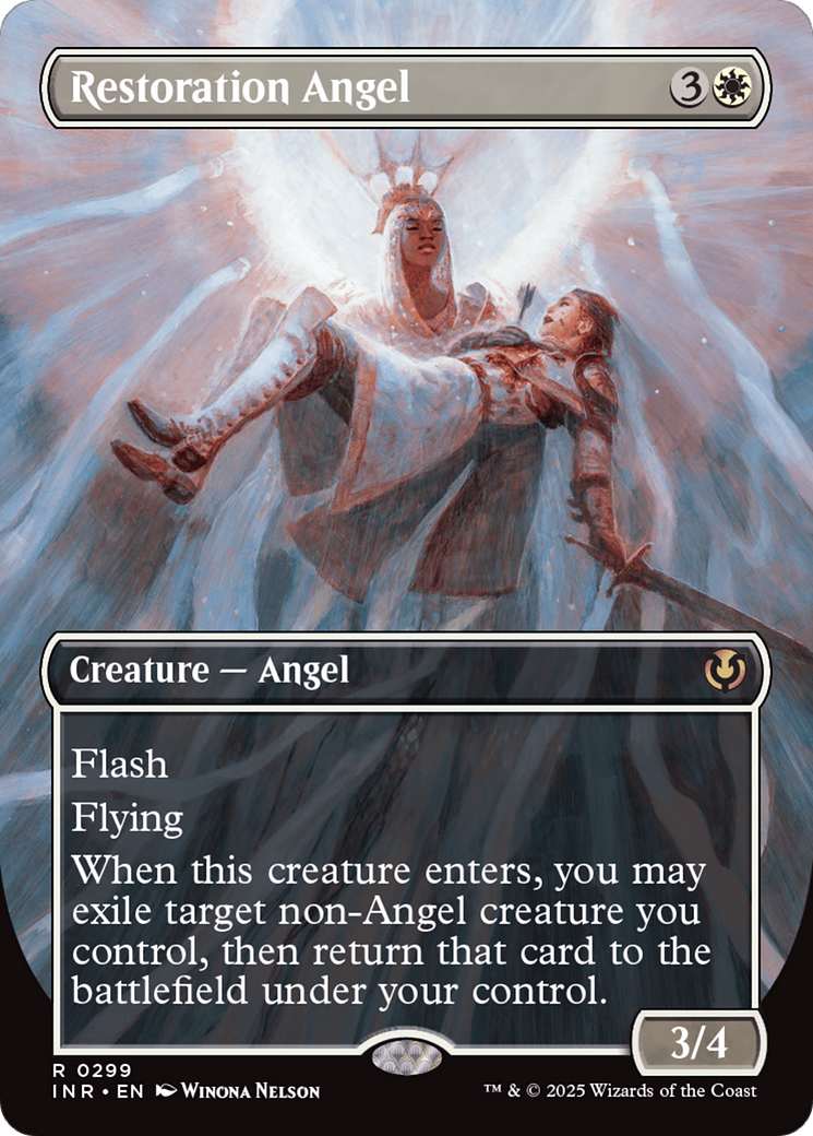 Restoration Angel (Borderless) [Innistrad Remastered] | Gear Gaming Bentonville