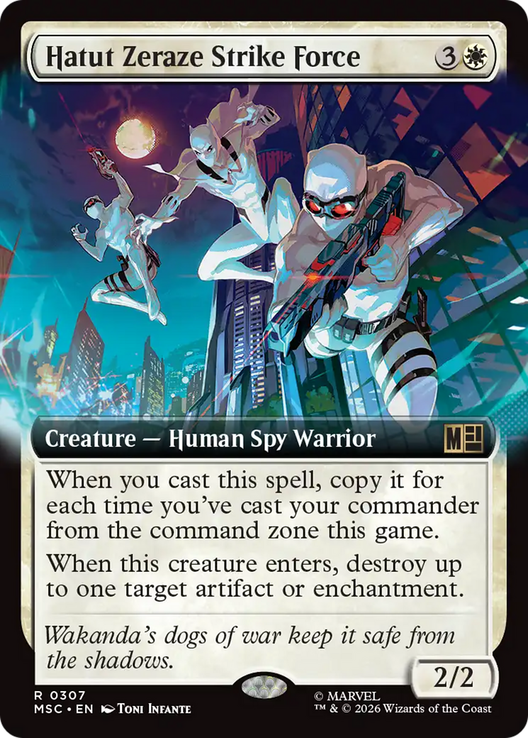Hatut Zeraze Strike Force (Extended Art) [Marvel Super Heroes Commander] | Gear Gaming Bentonville