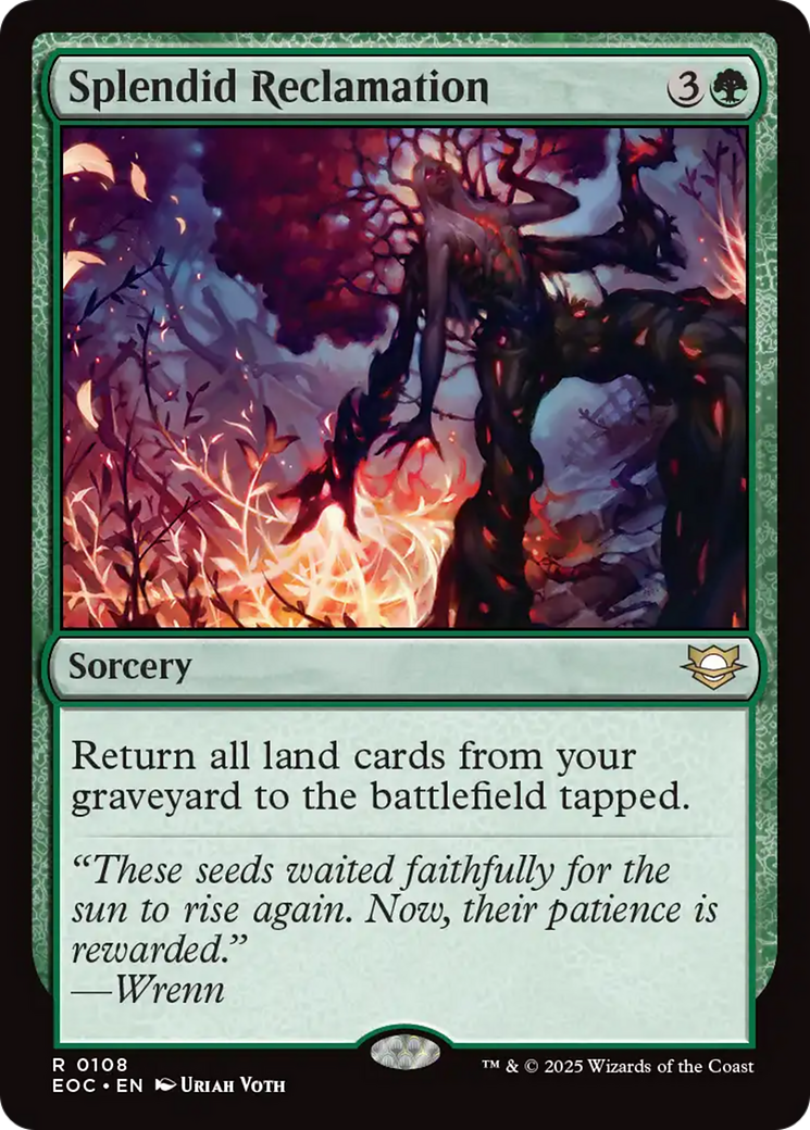 Splendid Reclamation [Edge of Eternities Commander] | Gear Gaming Bentonville