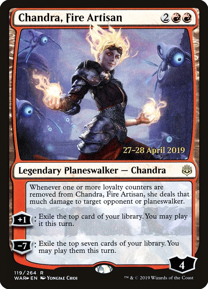 Chandra, Fire Artisan [War of the Spark Prerelease Promos] | Gear Gaming Bentonville