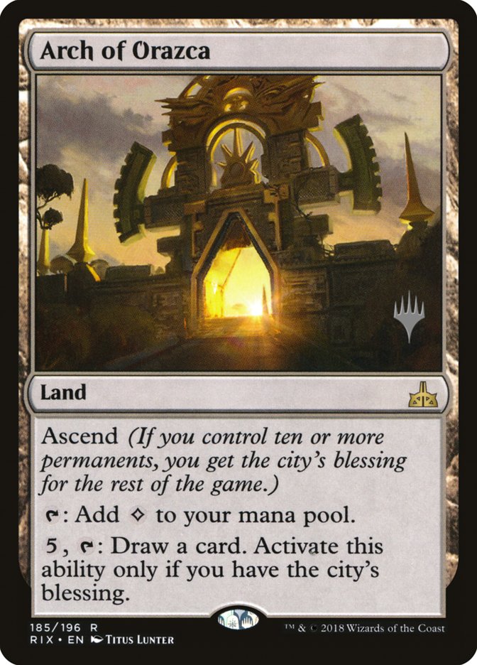 Arch of Orazca (Promo Pack) [Rivals of Ixalan Promos] | Gear Gaming Bentonville