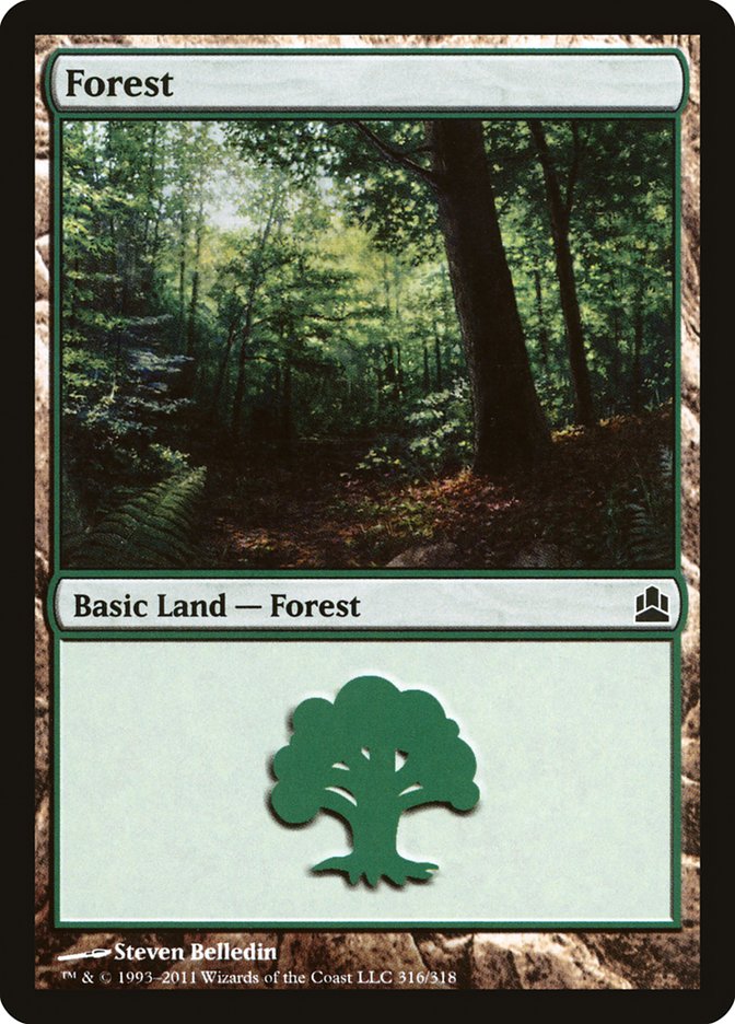 Forest (316) [Commander 2011] | Gear Gaming Bentonville