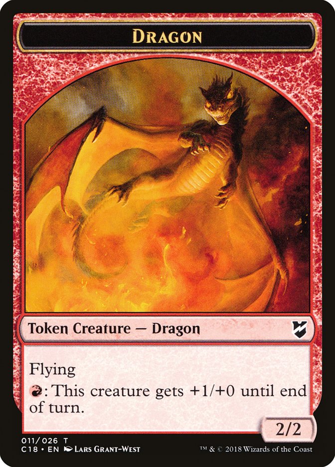 Dragon Egg // Dragon Double-Sided Token [Commander 2018 Tokens] | Gear Gaming Bentonville