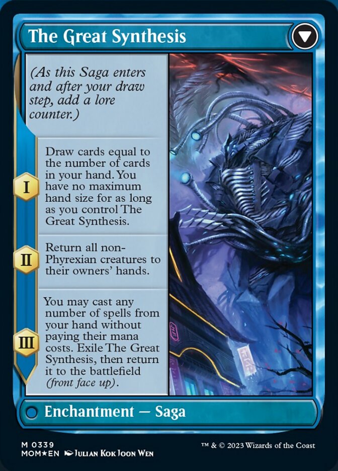 Jin-Gitaxias // The Great Synthesis (Borderless Alternate Art) [March of the Machine] | Gear Gaming Bentonville