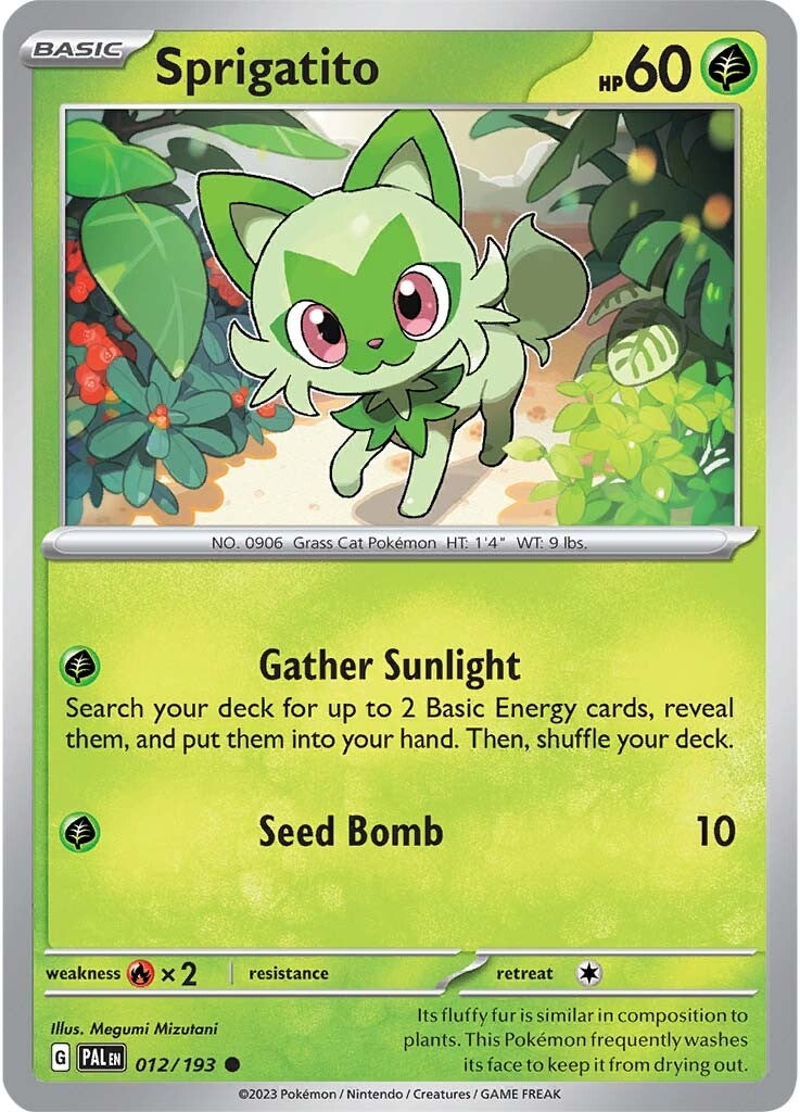 Sprigatito (012/193) [Scarlet & Violet: Paldea Evolved] | Gear Gaming Bentonville