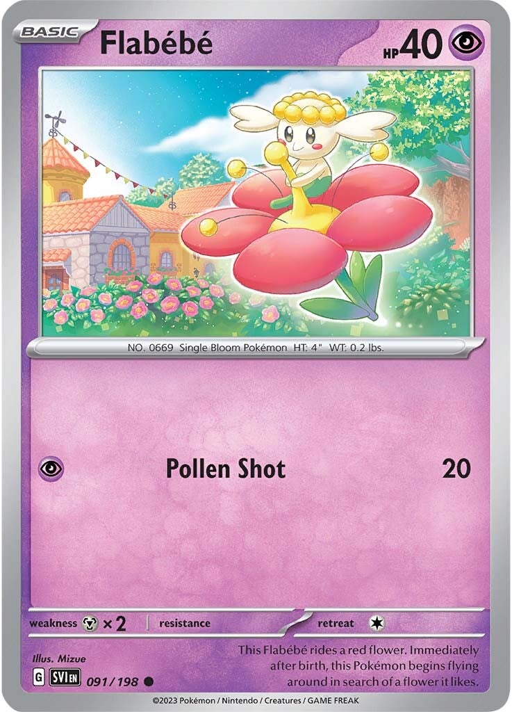 Flabebe (091/198) [Scarlet & Violet: Base Set] | Gear Gaming Bentonville