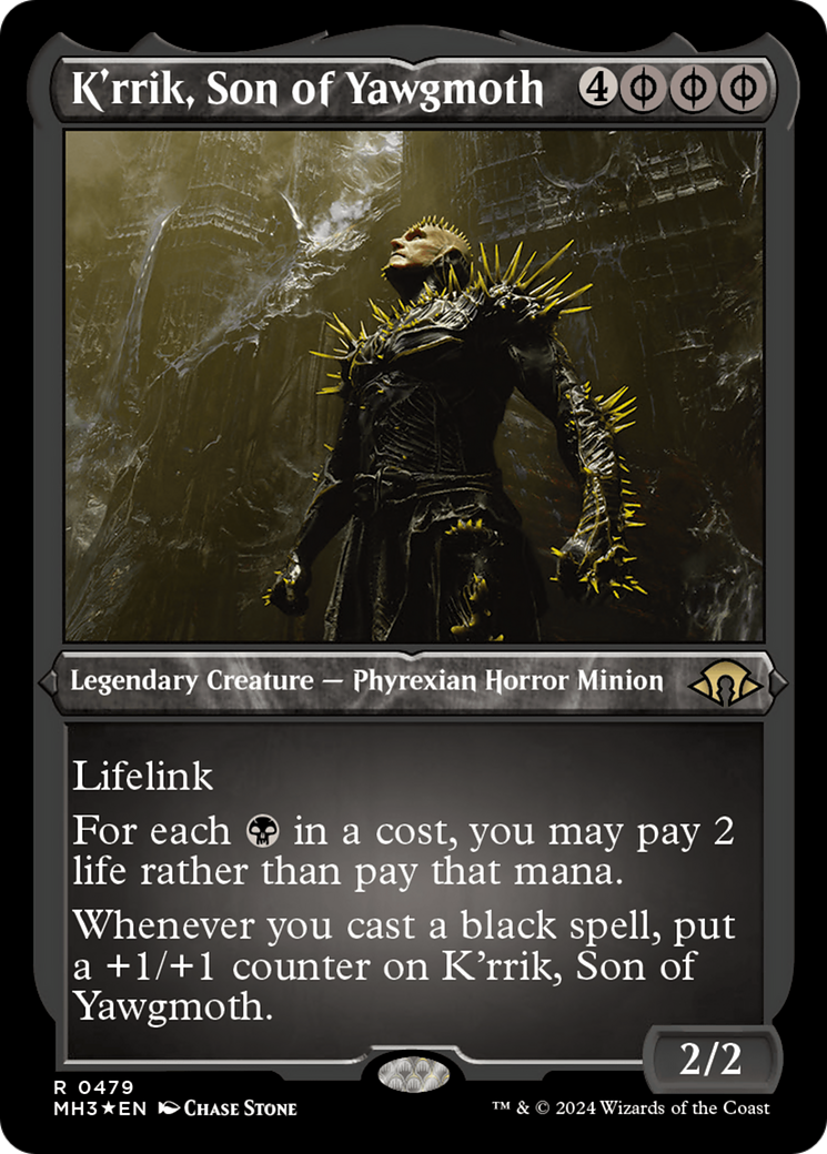 K'rrik, Son of Yawgmoth (Foil Etched) [Modern Horizons 3] | Gear Gaming Bentonville