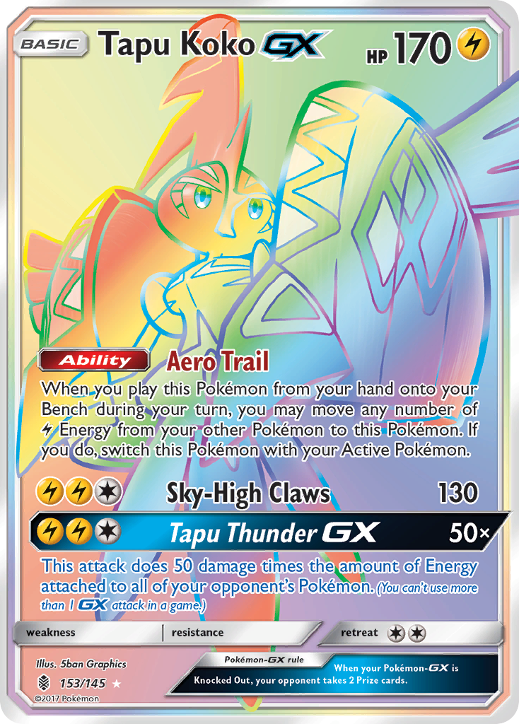 Tapu Koko GX (153/145) [Sun & Moon: Guardians Rising] | Gear Gaming Bentonville