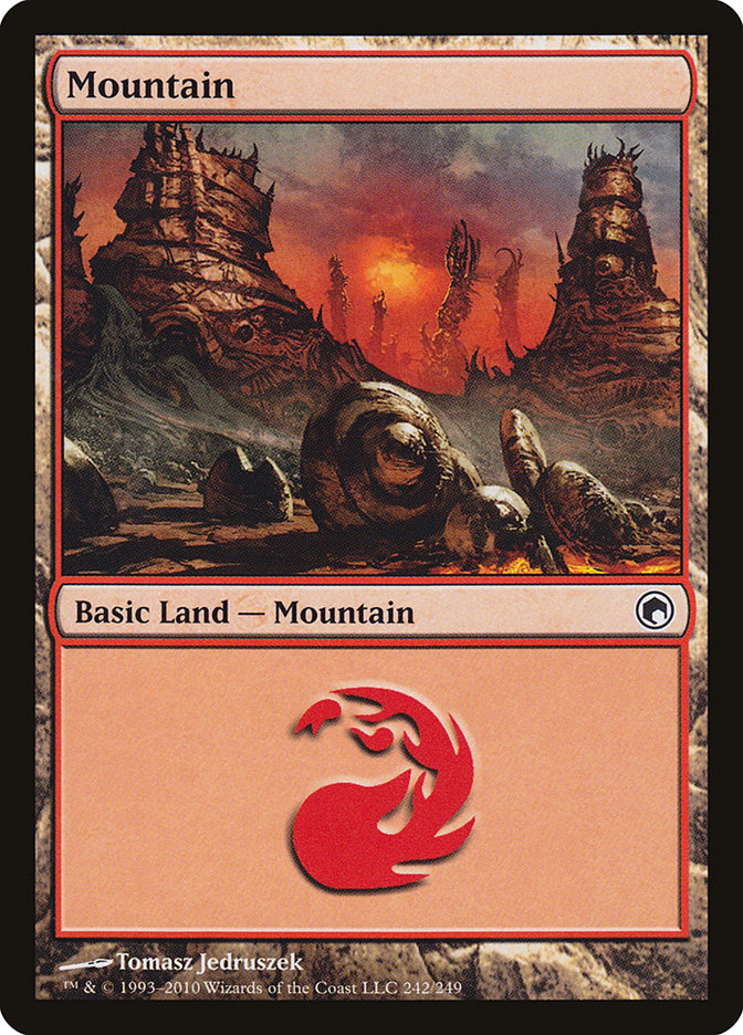 Mountain (242) [Scars of Mirrodin] | Gear Gaming Bentonville