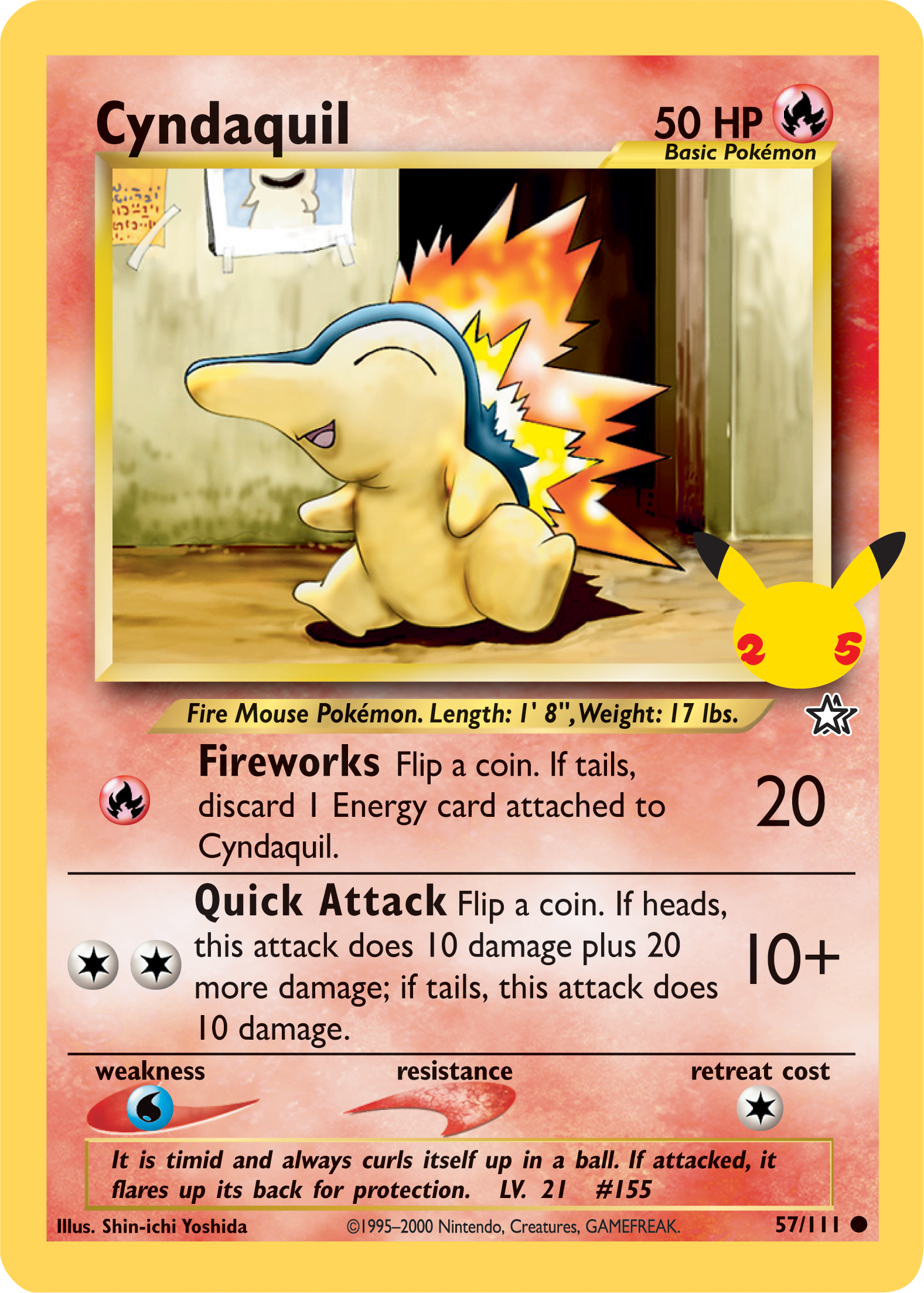 Cyndaquil (57/111) (Jumbo Card) [First Partner Pack] | Gear Gaming Bentonville