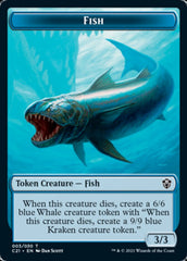 Beast (010) // Fish Double-Sided Token [Commander 2021 Tokens] | Gear Gaming Bentonville