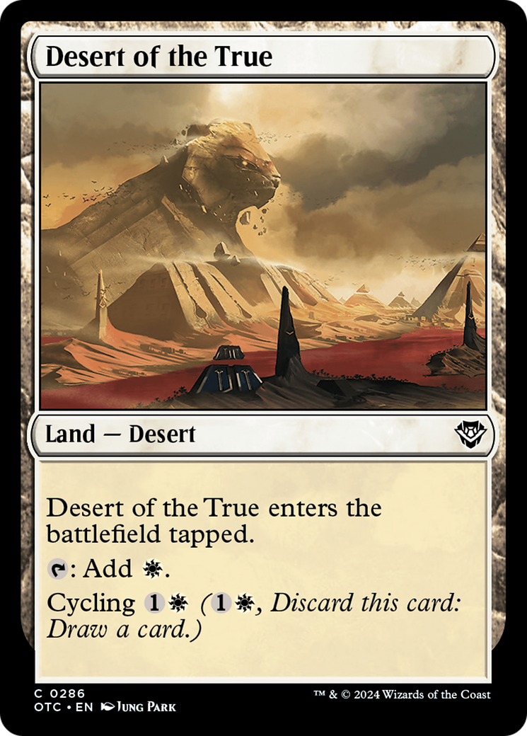 Desert of the True [Outlaws of Thunder Junction Commander] | Gear Gaming Bentonville