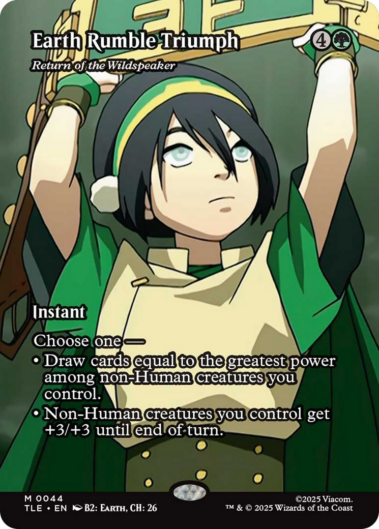 Earth Rumble Triumph - Return of the Wildspeaker (Borderless) [Avatar: The Last Airbender: Eternal-Legal] | Gear Gaming Bentonville