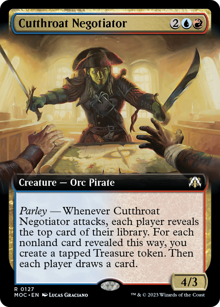 Cutthroat Negotiator (Extended Art) [March of the Machine Commander] | Gear Gaming Bentonville