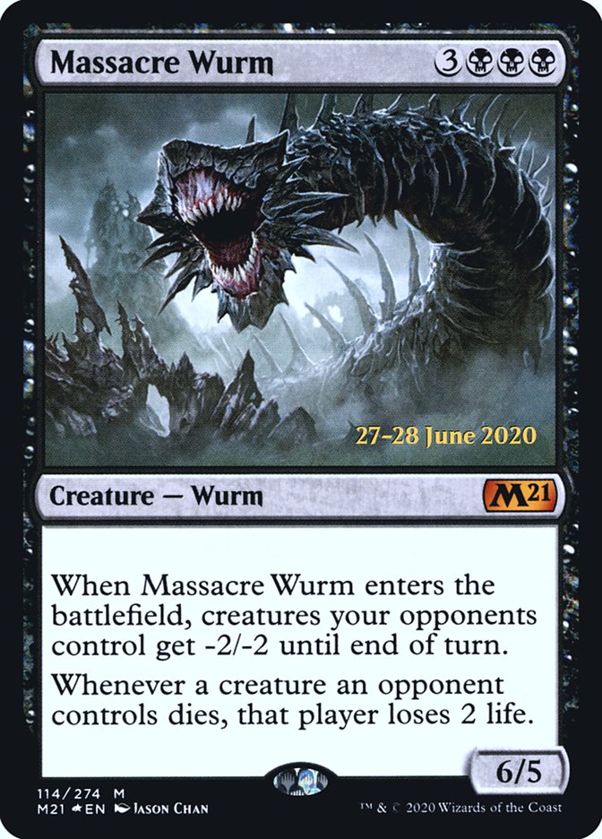 Massacre Wurm [Core Set 2021 Prerelease Promos] | Gear Gaming Bentonville