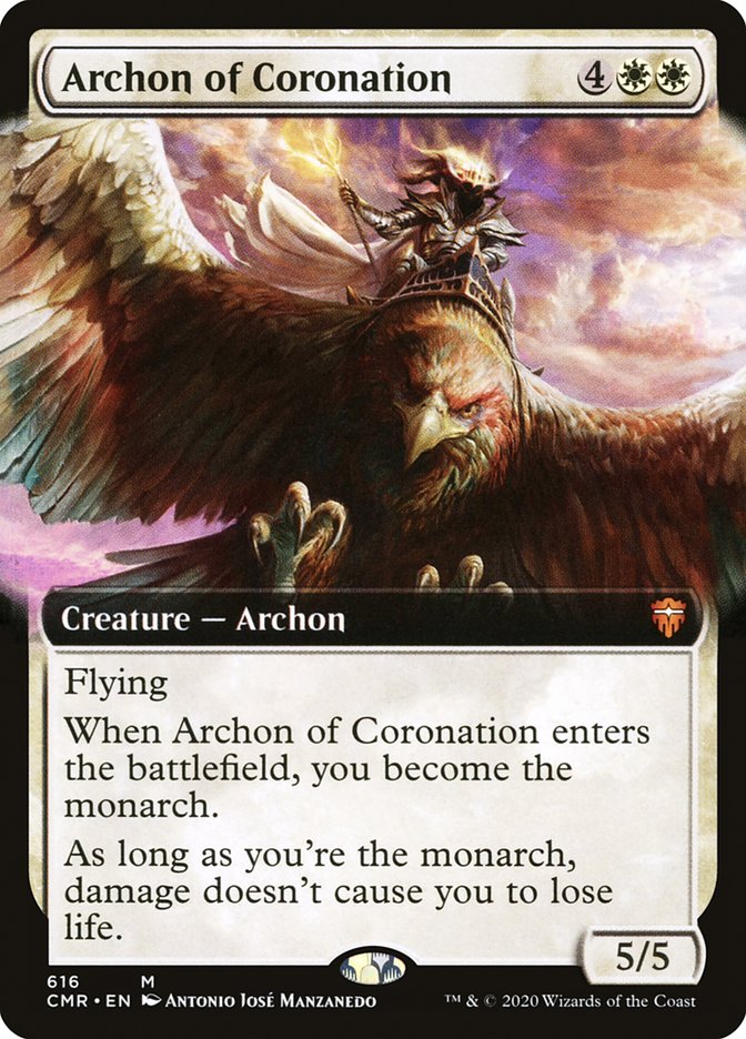 Archon of Coronation (Extended Art) [Commander Legends] | Gear Gaming Bentonville